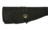 Rifle Scabbard - Black Tooled Leather 30/30