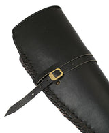 Rifle Scabbard - Plain Black Leather 30/30