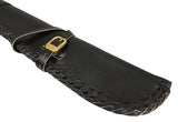 Rifle Scabbard - Plain Black Leather 30/30
