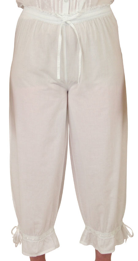 Summer Cotton Bloomers - White