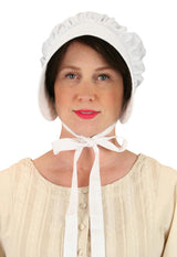 Cotton Bonnet - White