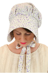 Cotton Bonnet - Purple Floret