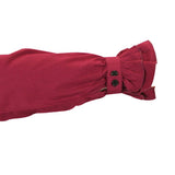 Emmeline Ruffle Blouse - Burgundy