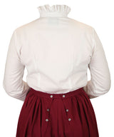Emmeline Ruffle Blouse - White