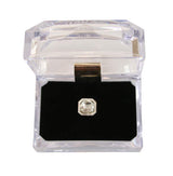 Silver Square Tie Tack - Diamond