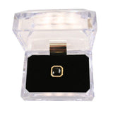 Gold Square Tie Tack - Onyx