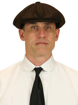 Wool Applejack Cap - Brown