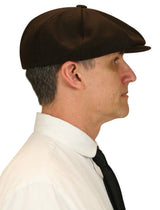 Wool Applejack Cap - Brown