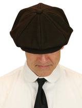 Wool Applejack Cap - Brown