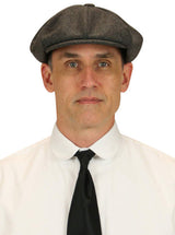 Wool Applejack Cap - Charcoal