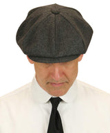 Wool Applejack Cap - Charcoal