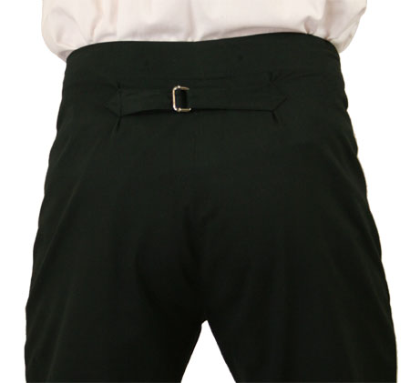Regency Fall Front Twill Trousers - Black – Historical Emporium