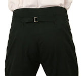 Regency Fall Front Trousers - Black Twill