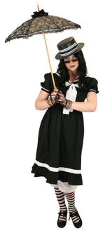 Ladies 1900s Bathing Suit - Black/White