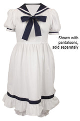 Ladies 1900s Bathing Suit - White