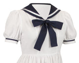 Ladies 1900s Bathing Suit - White