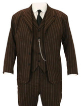 Bosworth Sack Coat - Brown Pinstripe