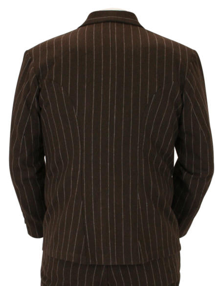 Bosworth Sack Coat - Brown Pinstripe – Historical Emporium