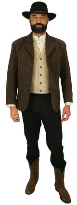 Bosworth Sack Coat - Brown Pinstripe