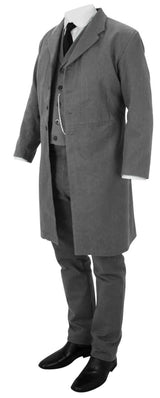 Patterson Brushed Cotton Frock Coat - Charcoal