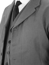 Patterson Brushed Cotton Frock Coat - Charcoal