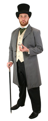 Patterson Brushed Cotton Frock Coat - Charcoal