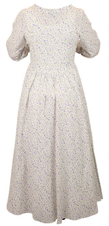 Beatrice Prairie Dress - Purple Floret