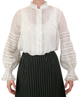 Florence Lace Blouse - White