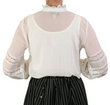Florence Lace Blouse - White
