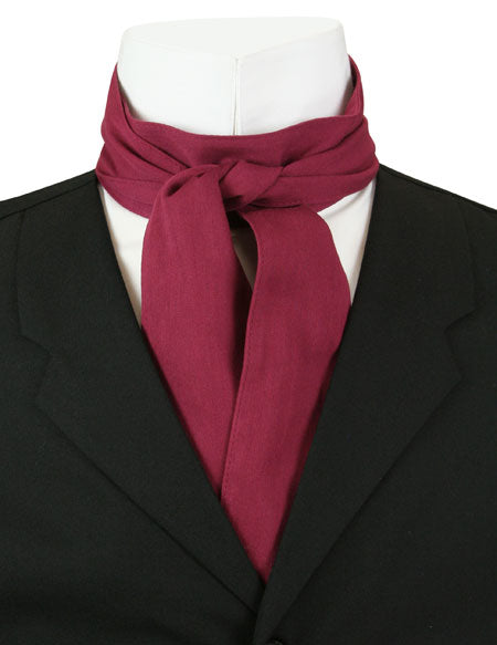 Classic Cotton Cravat - Burgundy