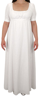 Rebecca Regency Dress - White