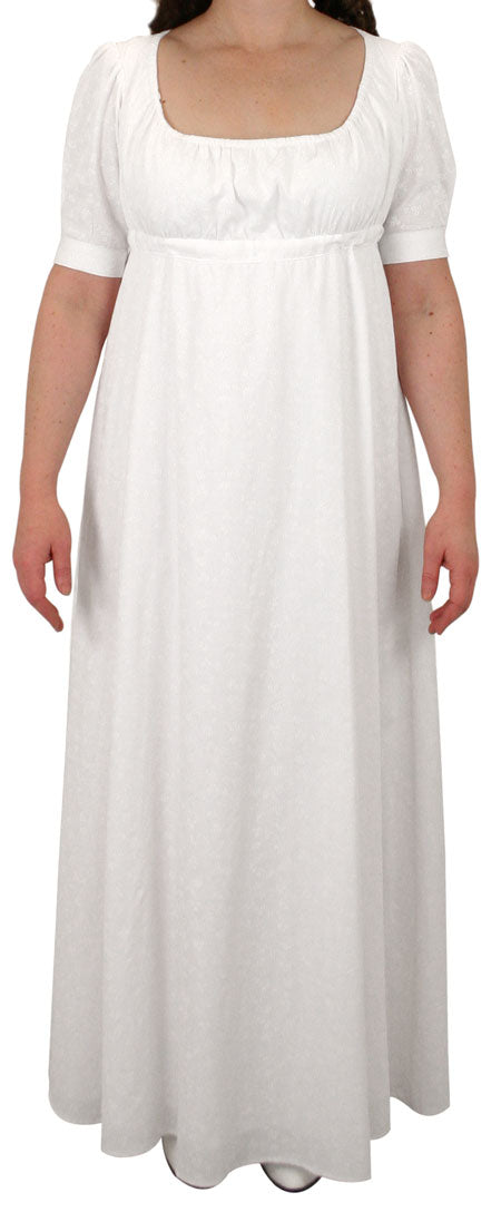 Rebecca Regency Dress - White