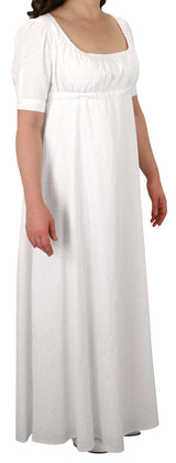 Rebecca Regency Dress - White