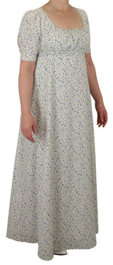 Rebecca Regency Dress - Blue Floret