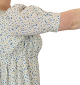 Rebecca Regency Dress - Blue Floret
