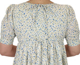 Rebecca Regency Dress - Blue Floret