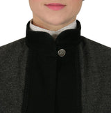 Abigail Tweed Capelet - Gray Herringbone