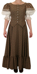 Vera Day Suit - Brown Floral