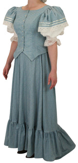 Vera Day Suit - Blue Leaf