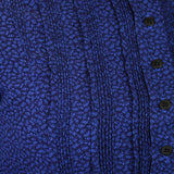 Beatrice Prairie Dress - Royal Blue Leaf