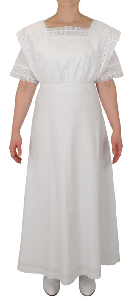 Cora Edwardian Dress - White