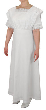 Cora Edwardian Dress - White