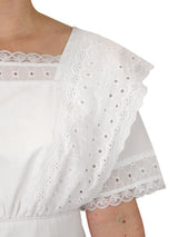 Cora Edwardian Dress - White