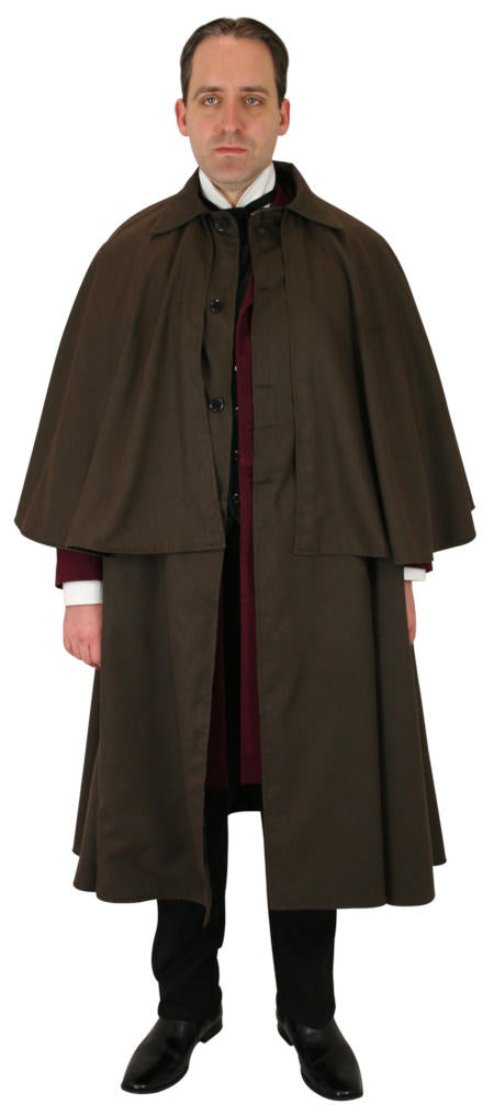 Inverness Cape - Brown Cotton