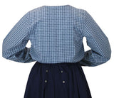 Greta Blouse - Blue Plaid