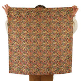 Premium Silk Paisley Neckerchief - Rust