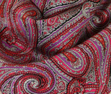 Premium Silk Paisley Neckerchief - Burgundy