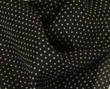 Premium Silk Polka Dot Neckerchief - Black