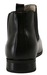 Congress Gaiter - Black Faux Leather
