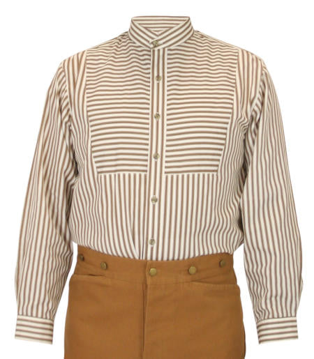 Bannock Shirt - Brown Stripe